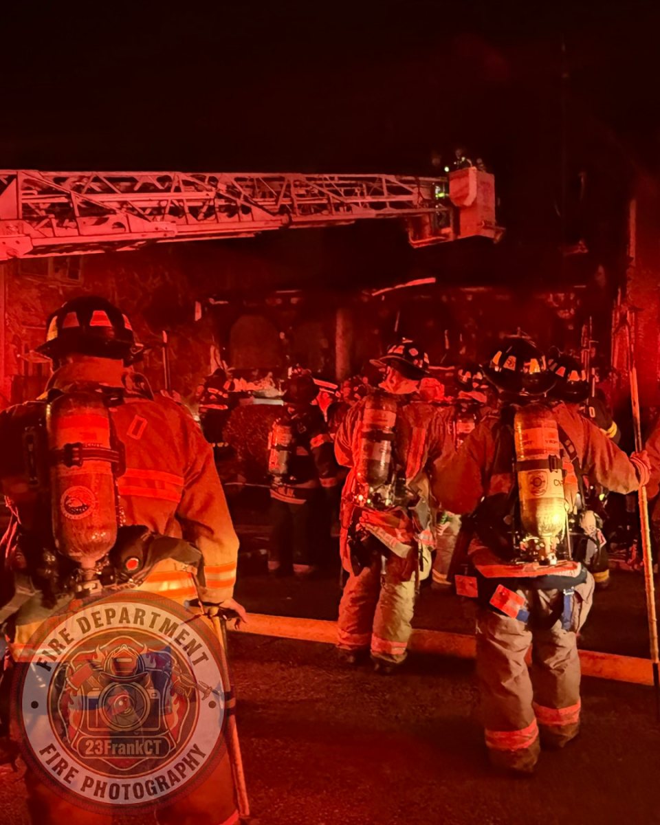 NEW LONDON, Conn. (July 15, 2026) — 23FrankCT was on scene as the New London Fire Department responded to a reported structure fire on Colman Street at approximately 10:27 p.m. Arriving crews encountered heavy fire conditions and quickly initiated an aggressive fire attack.
Due to the volume of fire, a second alarm was transmitted, bringing additional personnel to the scene, including off-duty New London firefighters and several mutual aid departments.
Firefighters successfully contained the fire to the primary structure, preventing the flames from extending to neighboring buildings despite significant damage to the home.
Two occupants were transported to a local hospital with minor injuries. Four residents were displaced as a result of the fire.
No firefighters were injured during suppression operations.
The cause of the fire remains under investigation by the New London Fire Investigation Team.