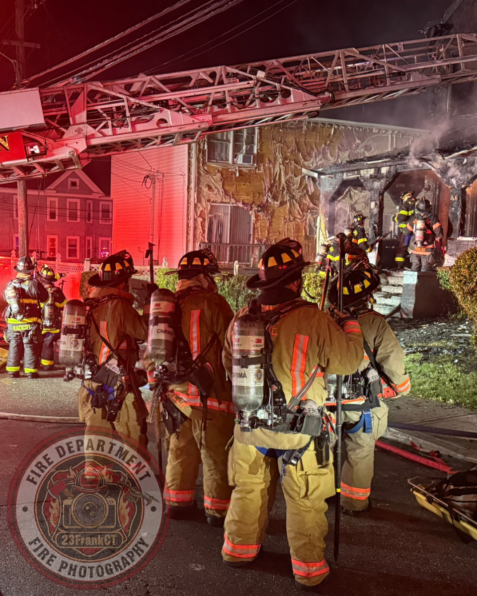 NEW LONDON, Conn. (July 15, 2026) — 23FrankCT was on scene as the New London Fire Department responded to a reported structure fire on Colman Street at approximately 10:27 p.m. Arriving crews encountered heavy fire conditions and quickly initiated an aggressive fire attack.
Due to the volume of fire, a second alarm was transmitted, bringing additional personnel to the scene, including off-duty New London firefighters and several mutual aid departments.
Firefighters successfully contained the fire to the primary structure, preventing the flames from extending to neighboring buildings despite significant damage to the home.
Two occupants were transported to a local hospital with minor injuries. Four residents were displaced as a result of the fire.
No firefighters were injured during suppression operations.
The cause of the fire remains under investigation by the New London Fire Investigation Team.
