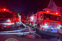 NEW LONDON, Conn. (July 15, 2026) — 23FrankCT was on scene as the New London Fire Department responded to a reported structure fire on Colman Street at approximately 10:27 p.m. Arriving crews encountered heavy fire conditions and quickly initiated an aggressive fire attack.
Due to the volume of fire, a second alarm was transmitted, bringing additional personnel to the scene, including off-duty New London firefighters and several mutual aid departments.
Firefighters successfully contained the fire to the primary structure, preventing the flames from extending to neighboring buildings despite significant damage to the home.
Two occupants were transported to a local hospital with minor injuries. Four residents were displaced as a result of the fire.
No firefighters were injured during suppression operations.
The cause of the fire remains under investigation by the New London Fire Investigation Team.