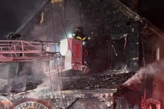 NEW LONDON, Conn. (July 15, 2026) — 23FrankCT was on scene as the New London Fire Department responded to a reported structure fire on Colman Street at approximately 10:27 p.m. Arriving crews encountered heavy fire conditions and quickly initiated an aggressive fire attack.
Due to the volume of fire, a second alarm was transmitted, bringing additional personnel to the scene, including off-duty New London firefighters and several mutual aid departments.
Firefighters successfully contained the fire to the primary structure, preventing the flames from extending to neighboring buildings despite significant damage to the home.
Two occupants were transported to a local hospital with minor injuries. Four residents were displaced as a result of the fire.
No firefighters were injured during suppression operations.
The cause of the fire remains under investigation by the New London Fire Investigation Team.