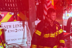 NEW LONDON, Conn. (July 15, 2026) — 23FrankCT was on scene as the New London Fire Department responded to a reported structure fire on Colman Street at approximately 10:27 p.m. Arriving crews encountered heavy fire conditions and quickly initiated an aggressive fire attack.
Due to the volume of fire, a second alarm was transmitted, bringing additional personnel to the scene, including off-duty New London firefighters and several mutual aid departments.
Firefighters successfully contained the fire to the primary structure, preventing the flames from extending to neighboring buildings despite significant damage to the home.
Two occupants were transported to a local hospital with minor injuries. Four residents were displaced as a result of the fire.
No firefighters were injured during suppression operations.
The cause of the fire remains under investigation by the New London Fire Investigation Team.