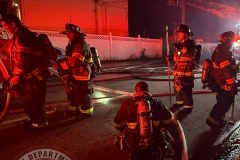 NEW LONDON, Conn. (July 15, 2026) — 23FrankCT was on scene as the New London Fire Department responded to a reported structure fire on Colman Street at approximately 10:27 p.m. Arriving crews encountered heavy fire conditions and quickly initiated an aggressive fire attack.
Due to the volume of fire, a second alarm was transmitted, bringing additional personnel to the scene, including off-duty New London firefighters and several mutual aid departments.
Firefighters successfully contained the fire to the primary structure, preventing the flames from extending to neighboring buildings despite significant damage to the home.
Two occupants were transported to a local hospital with minor injuries. Four residents were displaced as a result of the fire.
No firefighters were injured during suppression operations.
The cause of the fire remains under investigation by the New London Fire Investigation Team.
