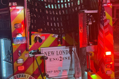 NEW LONDON, Conn. (July 15, 2026) — 23FrankCT was on scene as the New London Fire Department responded to a reported structure fire on Colman Street at approximately 10:27 p.m. Arriving crews encountered heavy fire conditions and quickly initiated an aggressive fire attack.
Due to the volume of fire, a second alarm was transmitted, bringing additional personnel to the scene, including off-duty New London firefighters and several mutual aid departments.
Firefighters successfully contained the fire to the primary structure, preventing the flames from extending to neighboring buildings despite significant damage to the home.
Two occupants were transported to a local hospital with minor injuries. Four residents were displaced as a result of the fire.
No firefighters were injured during suppression operations.
The cause of the fire remains under investigation by the New London Fire Investigation Team.